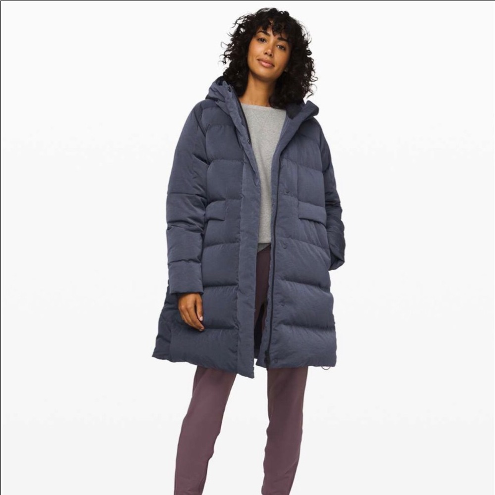 Lululemon in a flurry parka
